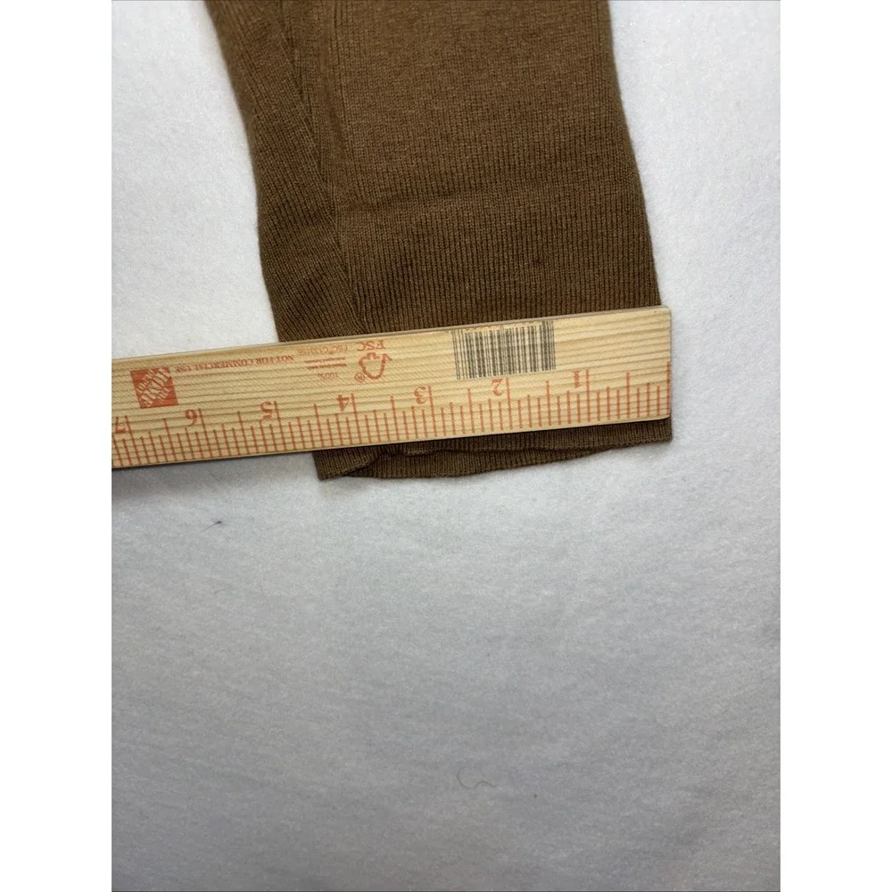 J. Crew Long Open Front Cardigan Sweater Camel‎ Brown Pockets Women's L